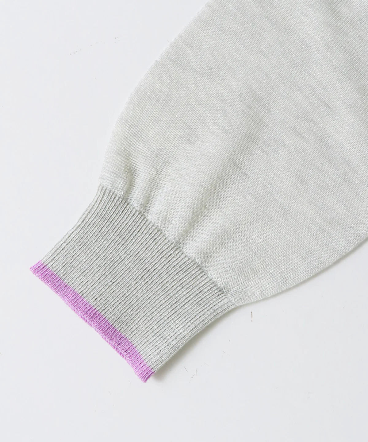 Bicolour sheer knit cardigan