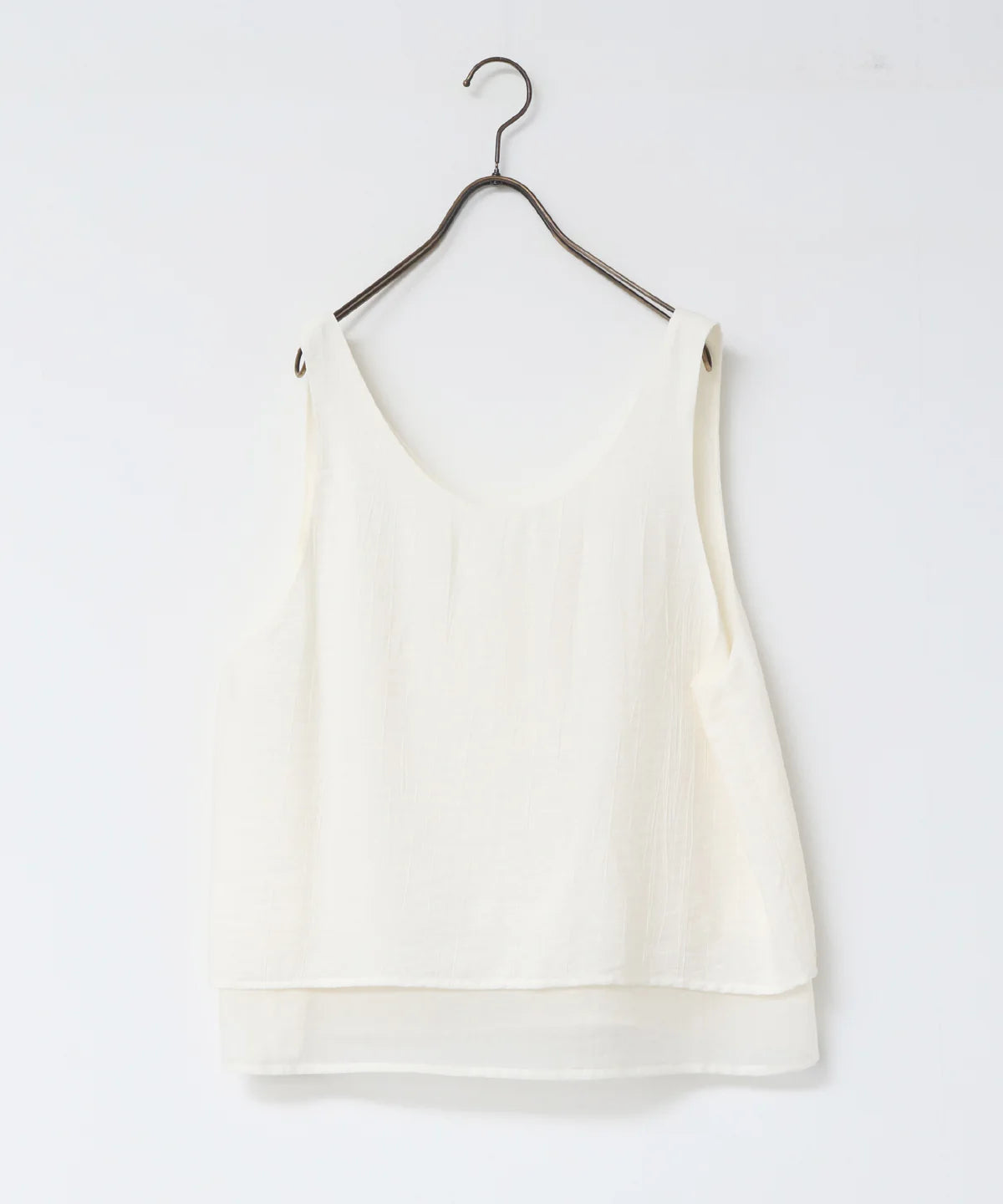 Washer Satin Loose Tank Top