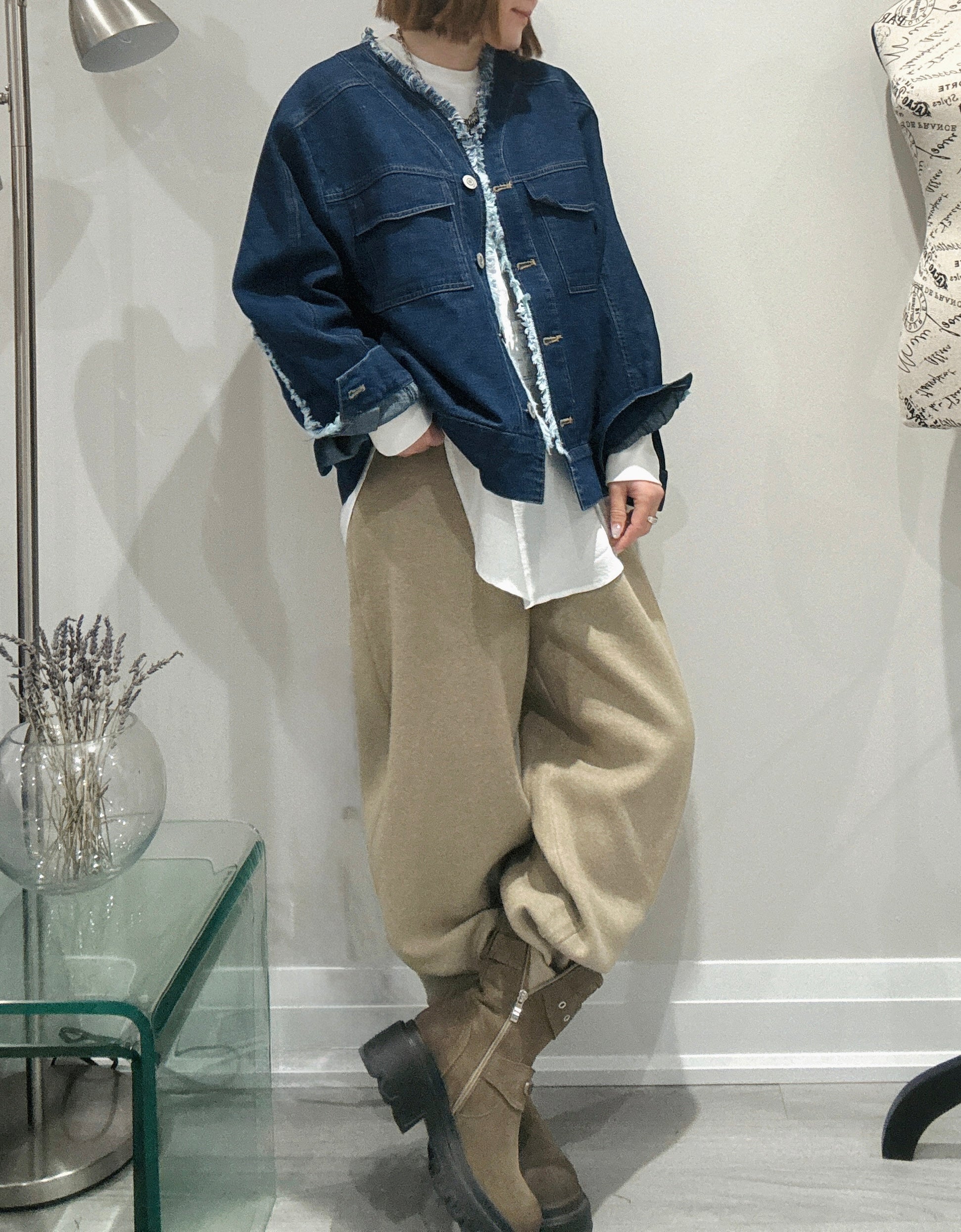 Fringe denim jacket