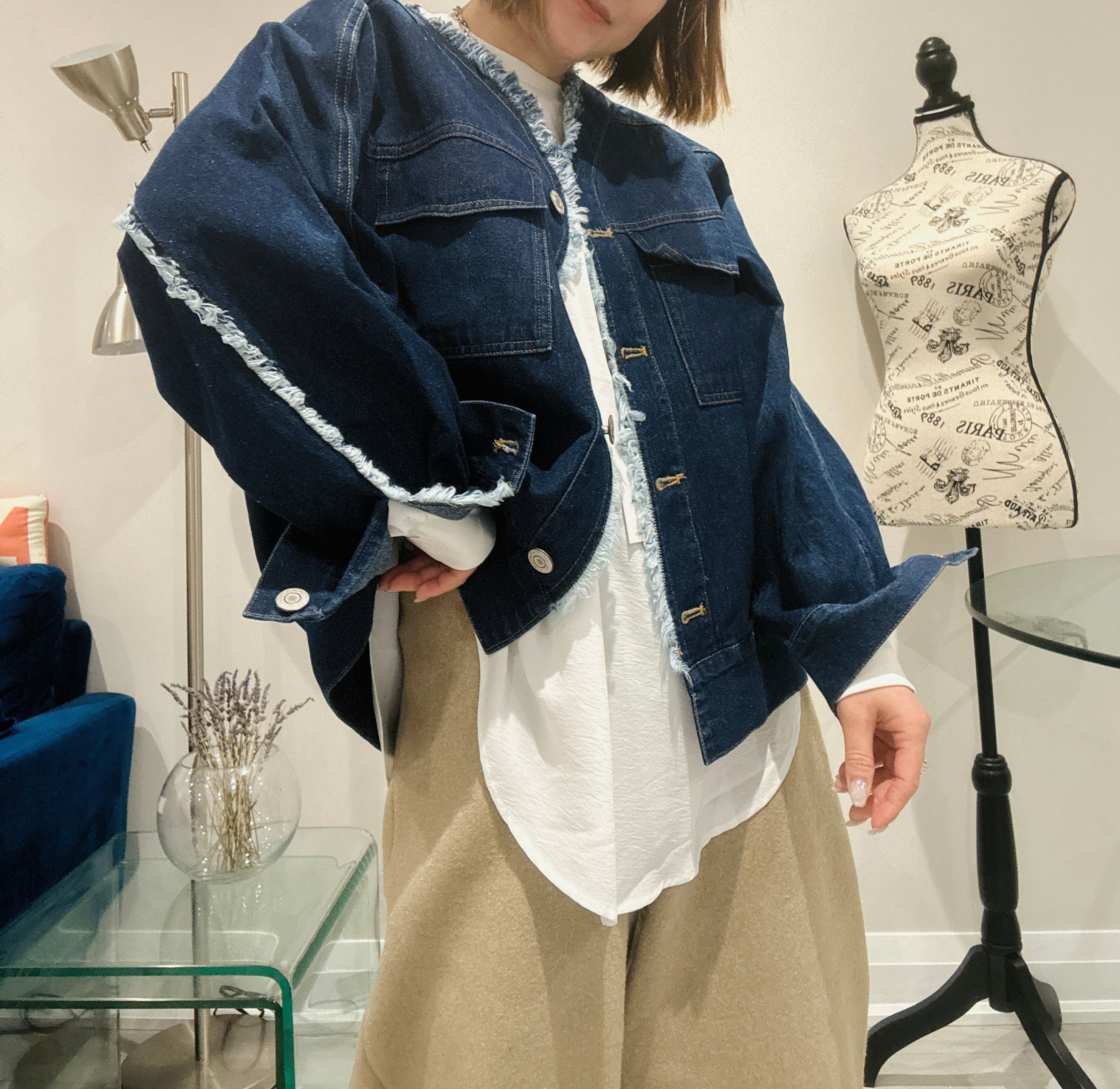 Fringe denim jacket