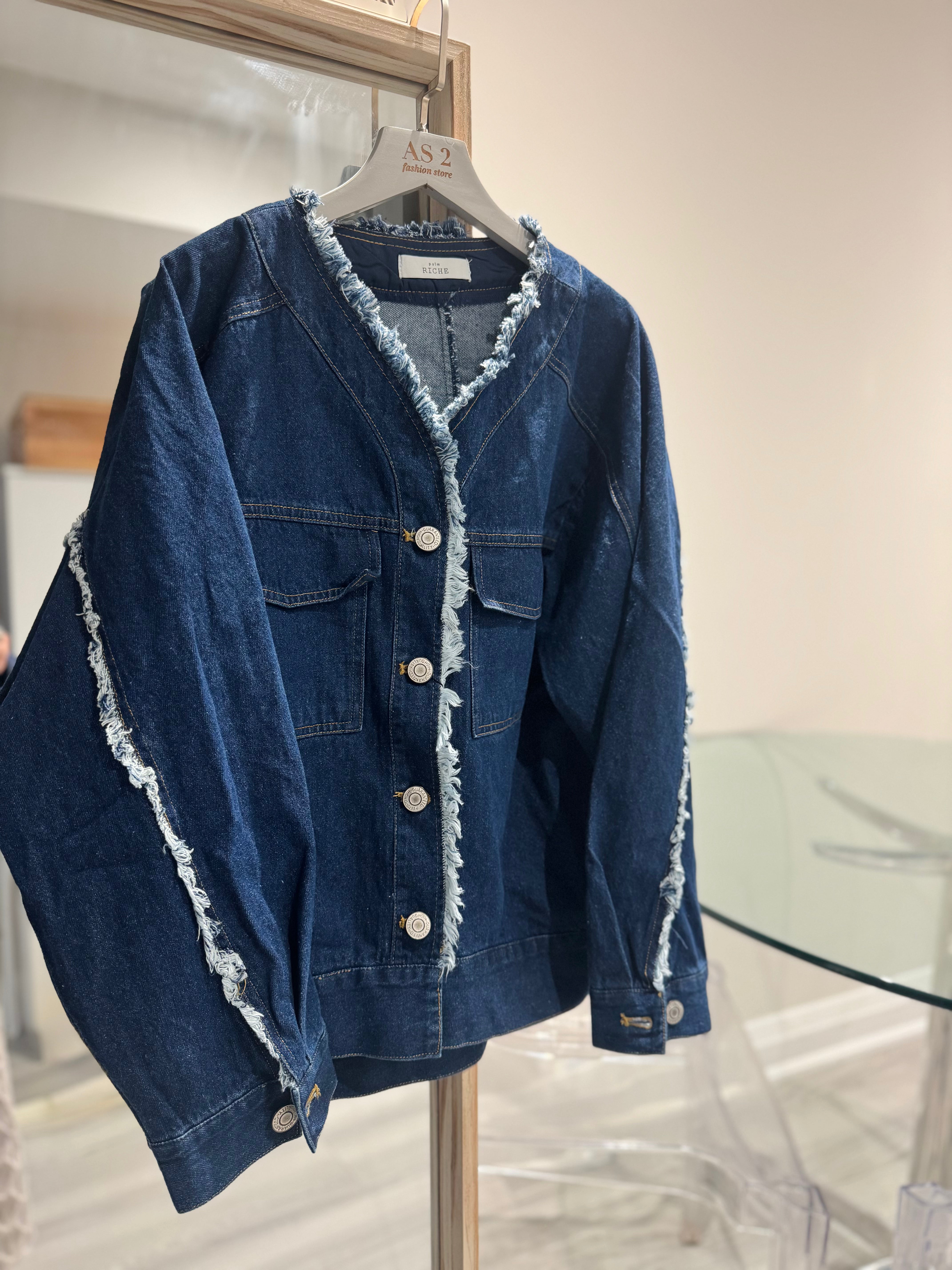 Fringe denim jacket
